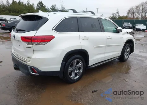 2018 Toyota Highlander Hybrid Limited Platinum z USA, uszkodzony, nr VIN 5TDDGRFH2JS047348